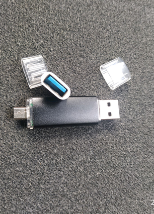 Usb флешка 16gb до телефону з адаптером тайпси