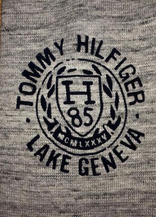 Tommy hilfiger l свитшот серый лонгслив свитер кофта2 фото