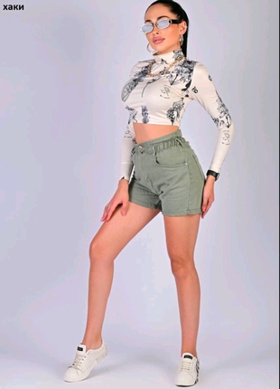 Шорти жіночі джинсові.хакі