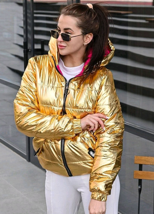 Куртка жіноча осіннє золото3 фото