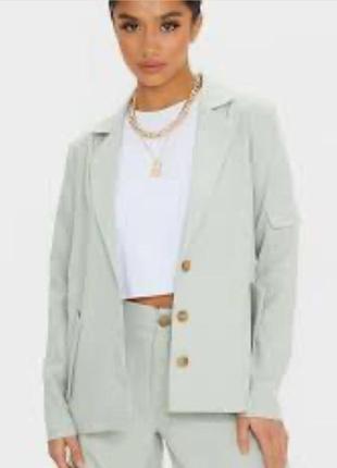 Фісташковий жакет plt на підплічниках, дуже гарний