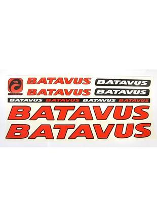 Наклейка batavus на раму велосипеда, красный (nak042)