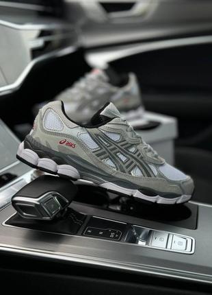 👕мужские кроссовки asics gel-nyc gray white silver8 фото