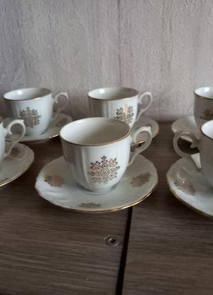 Порцеляна epiag porcelain чехословаччина 6 пар для кави