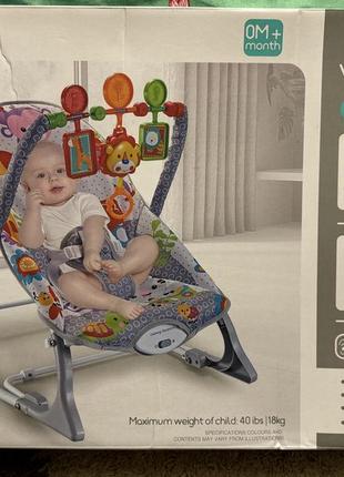 Шезлонг качалка новый в упаковке