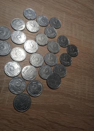 Монети 5 копійок 1992 рік