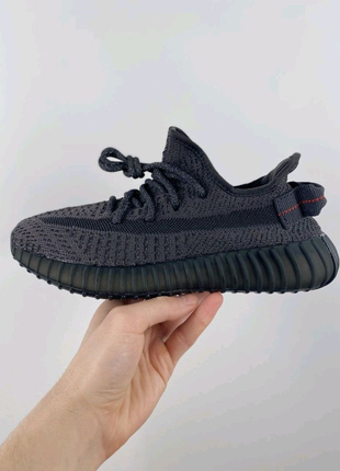 Женские кроссовки adidas yeezy boost 350 black full ref