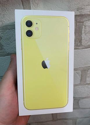 Коробка apple iphone 11 256gb yellow оригінал б/у