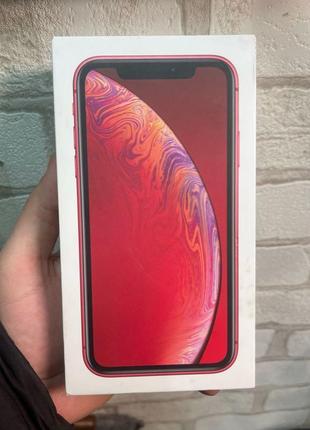 Коробка apple iphone xr 128gb red оригінал б/у