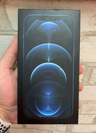 Коробка apple iphone 12 pro max 256gb pacific blue оригінал б/у