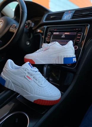 Женские кроссовки  puma cali red blue