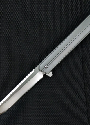 Нож quartermaster qwaiken xl  flipper titanium2 фото