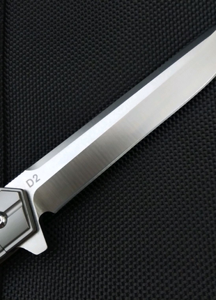 Нож quartermaster qwaiken xl  flipper titanium3 фото