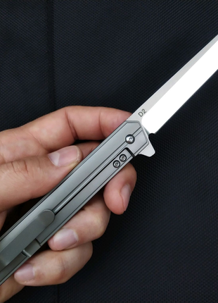 Нож quartermaster qwaiken xl  flipper titanium4 фото