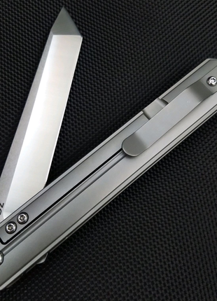 Нож quartermaster qwaiken xl  flipper titanium9 фото
