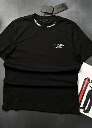 Мужская футболка прада черная / футболка фирмы prada