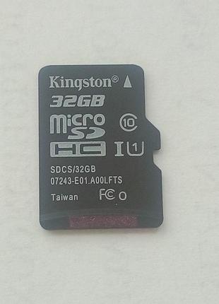 Карта памяті kingston 32 gb microsdhc 10 клас