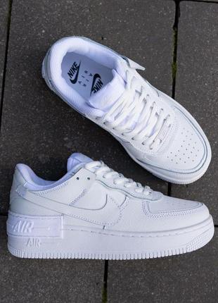 Женские кроссовки nike air force 1 shadow white