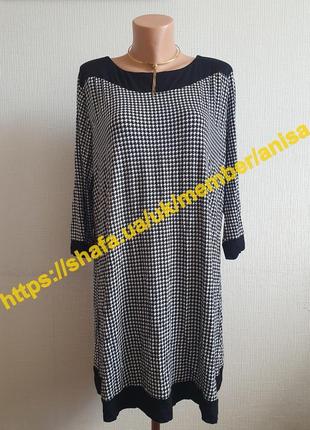 Трикотажное платье-туника гусиная лапка tcm tchibo