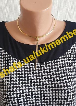 Трикотажное платье-туника гусиная лапка tcm tchibo