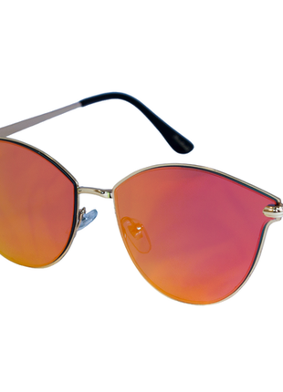 Сонцезахисні жіночі окуляри, жовтогарячі1 фото