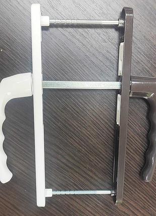 Ручка дверна алюмінієва vorne 28-92 (195) з пружиною кор.-бел.