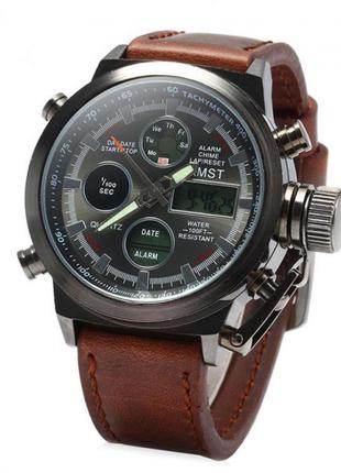 Годинники чоловічі amst am3003 black-brown