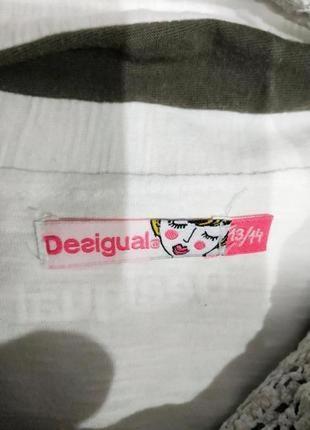 414.идеальная хлопковая футболка на девочку (13-14 лет) неординарного испанского бренда desigual5 фото