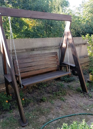 Гойдалка 200х200 сідло 150см на три людини