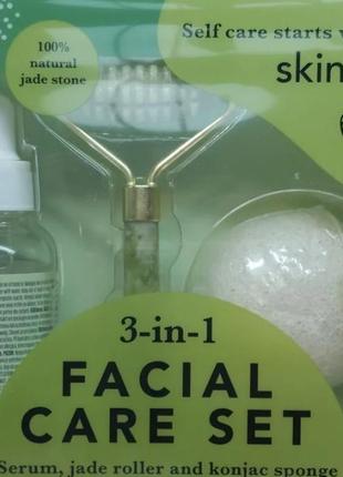 Набор для ухода за лицом, нефритовый валик.