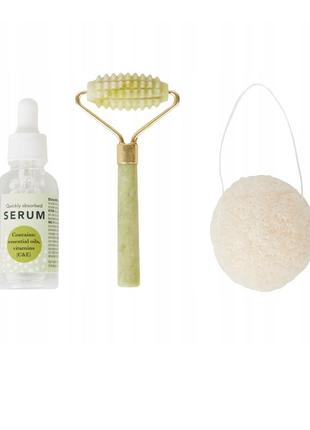 Набор для ухода за лицом, нефритовый валик.