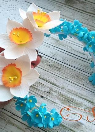 Ободок с цветами