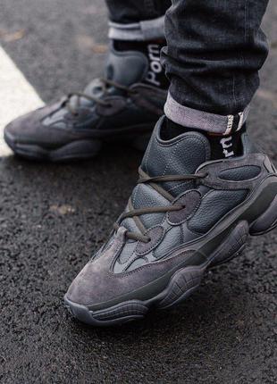 Зимние кроссовки adidas yeezy boost 500 utility black4 фото