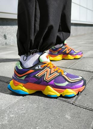 Яскраві жіночі кросівки new balance 9060 prism purple кольорові