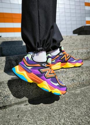 Яскраві жіночі кросівки new balance 9060 prism purple кольорові3 фото