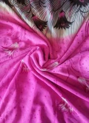Шелковая ткань. шифон с купоном.