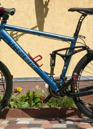 Гірський велосипед двопідвіс на рамі trek liquid 55 колеса 26"5 фото