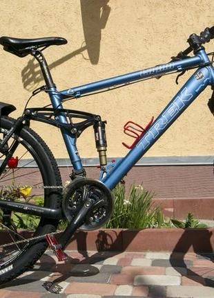 Гірський велосипед двопідвіс на рамі trek liquid 55 колеса 26"6 фото