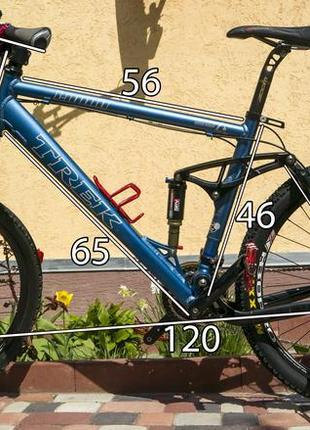 Гірський велосипед двопідвіс на рамі trek liquid 55 колеса 26"20 фото