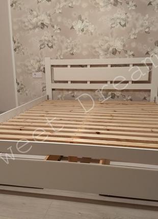 Нова міцна ліжко з дерева "люкс–класика" 140 х 20016 фото