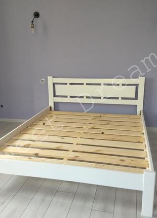 Нова міцна ліжко з дерева "люкс–класика" 140 х 20017 фото