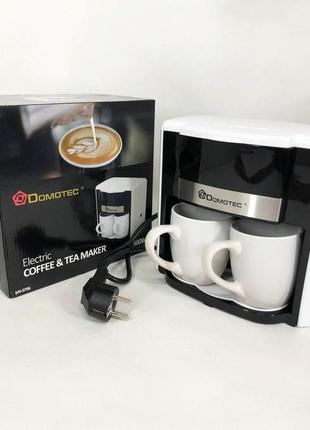 Маленькая кофемашина domotec ms-0706 / маленькая кофемашина для дома / кофеварка lk-346 для дома