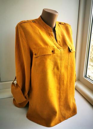Красивая блуза из льна marks & spencer1 фото