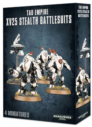 Миниатюры warhammer tau empire: xv25 stealth battlesuits