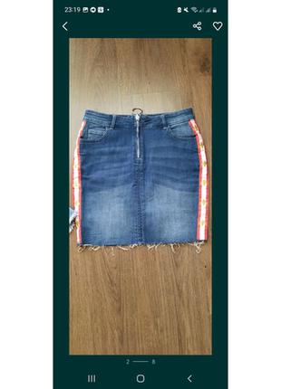 Джинсовая юбка. джинсовые шорты2 фото