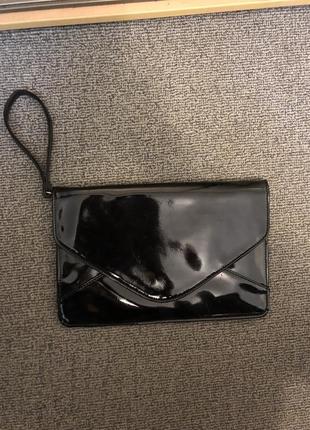 Клатч лаковый. сумка.