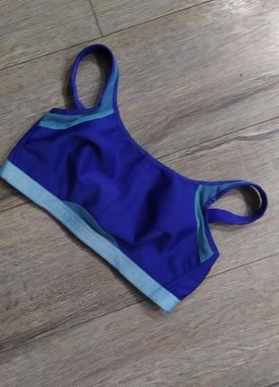 34d 75д, wacoal sport wire free bra, синий спортивный бюстгальтер6 фото