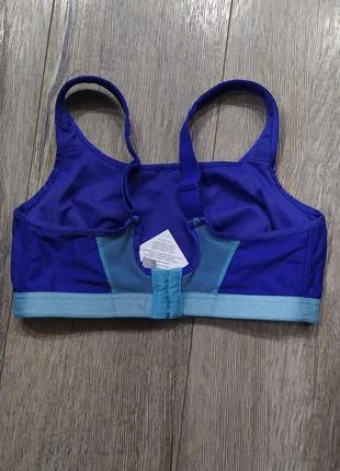 34d 75д, wacoal sport wire free bra, синий спортивный бюстгальтер7 фото