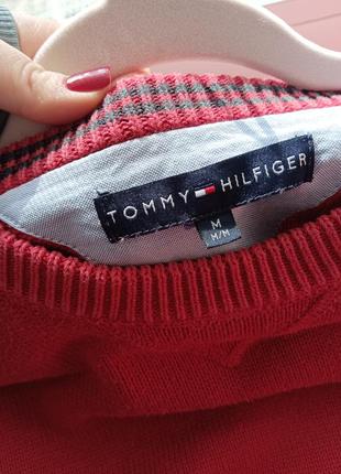 Джемпер Tommy hilfiger красный2 фото