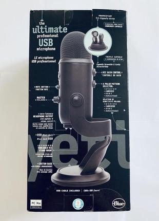 Мікрофон blue microphones yeti (blackout) — у наявності2 фото